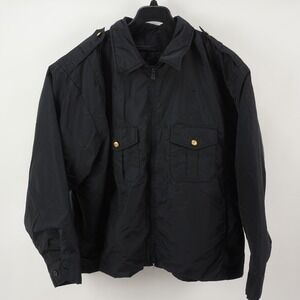 Vintage Spiewak Military Jacket Men's 2XL Black Collared Lined Insulated Rain